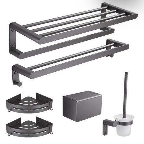 Matt Grey Bathroom accessories